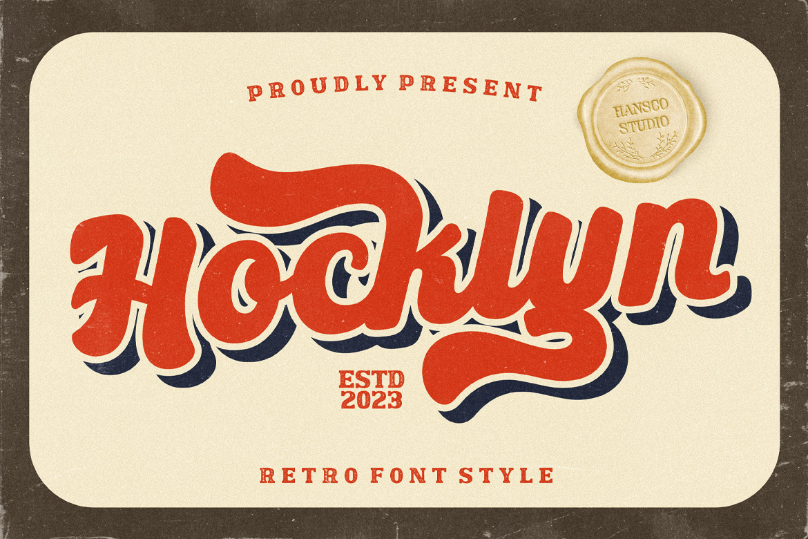 Hocklyn Font lettering retro vintage font SVG, DXF, OTF, ttf | fonts ...