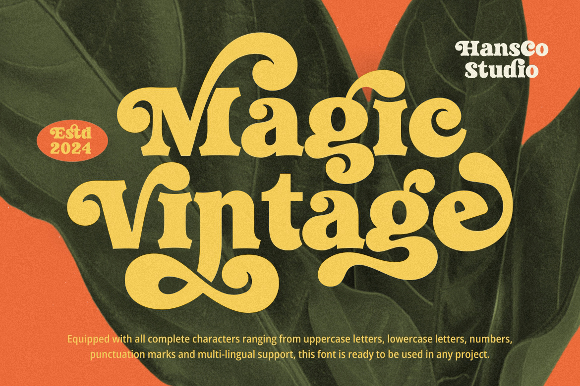 Magic Vintage Font – Retro Font, Retro Typeface, Retro Vintage Font ...